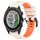 Per Garmin Approach S62 22mm Cinturino sportivo in silicone bicolore (Starlight + Orange) Per Garmin Approach S62 22mm Cinturino sportivo in silicone bicolore (Starlight + Orange)