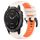 Per Garmin Fenix 6 Pro GPS 22mm Cinturino sportivo in silicone bicolore (Starlight + Orange) Per Garmin Fenix 6 Pro GPS 22mm Cinturino sportivo in silicone bicolore (Starlight + Orange)