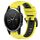 Per Garmin Fenix 5 22mm Cinturino sportivo in silicone bicolore (giallo + nero) Per Garmin Fenix 5 22mm Cinturino sportivo in silicone bicolore (giallo + nero)