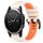 Per Garmin Fenix 5 22mm Cinturino sportivo in silicone bicolore (Starlight + Orange) Per Garmin Fenix 5 22mm Cinturino sportivo in silicone bicolore (Starlight + Orange)