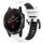 Per Garmin Fenix 5 Plus 22mm Cinturino sportivo in silicone bicolore (bianco + nero) Per Garmin Fenix 5 Plus 22mm Cinturino sportivo in silicone bicolore (bianco + nero)