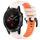 Per Garmin Fenix 5 Plus 22mm Cinturino sportivo in silicone bicolore (Starlight + Orange) Per Garmin Fenix 5 Plus 22mm Cinturino sportivo in silicone bicolore (Starlight + Orange)