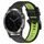 Per Garmin Quatix 5 22mm Cinturino sportivo in silicone bicolore (nero + verde lime) Per Garmin Quatix 5 22mm Cinturino sportivo in silicone bicolore (nero + verde lime)