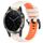 Per Garmin Quatix 5 Sapphire 22mm Cinturino sportivo in silicone bicolore (Starlight + Orange) Per Garmin Quatix 5 Sapphire 22mm Cinturino sportivo in silicone bicolore (Starlight + Orange)