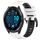 Per Garmin Forerunner 965 22mm Cinturino sportivo in silicone bicolore (bianco + nero) Per Garmin Forerunner 965 22mm Cinturino sportivo in silicone bicolore (bianco + nero)
