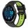 Per Garmin Forerunner 965 22mm Cinturino sportivo in silicone bicolore (nero + verde lime) Per Garmin Forerunner 965 22mm Cinturino sportivo in silicone bicolore (nero + verde lime)