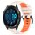 Per Garmin Forerunner 965 22mm Cinturino sportivo in silicone bicolore (Starlight + Orange) Per Garmin Forerunner 965 22mm Cinturino sportivo in silicone bicolore (Starlight + Orange)