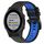 Per Garmin Forerunner 945 22mm Cinturino sportivo in silicone bicolore (nero + blu) Per Garmin Forerunner 945 22mm Cinturino sportivo in silicone bicolore (nero + blu)