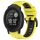 Per Garmin Instinct 22mm Cinturino sportivo in silicone bicolore (giallo + nero) Per Garmin Instinct 22mm Cinturino sportivo in silicone bicolore (giallo + nero)
