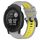 Per Garmin Instinct 22mm Cinturino sportivo in silicone bicolore (grigio + giallo) Per Garmin Instinct 22mm Cinturino sportivo in silicone bicolore (grigio + giallo)