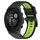 Per Garmin Descent G1 22mm Cinturino sportivo in silicone bicolore (nero + verde lime) Per Garmin Descent G1 22mm Cinturino sportivo in silicone bicolore (nero + verde lime)