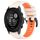 Per Garmin Descent G1 22mm Cinturino sportivo in silicone bicolore (Starlight + Orange) Per Garmin Descent G1 22mm Cinturino sportivo in silicone bicolore (Starlight + Orange)