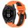 Per Garmin Fenix 7S 20mm Cinturino sportivo in silicone bicolore (arancione + nero) Per Garmin Fenix 7S 20mm Cinturino sportivo in silicone bicolore (arancione + nero)