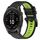 Per Garmin Fenix 7S 20mm Cinturino sportivo in silicone bicolore (nero + verde lime) Per Garmin Fenix 7S 20mm Cinturino sportivo in silicone bicolore (nero + verde lime)