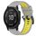 Per Garmin Fenix 6S 20mm Cinturino sportivo in silicone bicolore (grigio + giallo) Per Garmin Fenix 6S 20mm Cinturino sportivo in silicone bicolore (grigio + giallo)