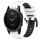 Per Garmin Fenix 5S 20mm Cinturino sportivo in silicone bicolore (bianco + nero) Per Garmin Fenix 5S 20mm Cinturino sportivo in silicone bicolore (bianco + nero)