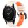Per Garmin Fenix 5S 20mm Cinturino sportivo in silicone bicolore (Starlight + Orange) Per Garmin Fenix 5S 20mm Cinturino sportivo in silicone bicolore (Starlight + Orange)