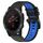 Per Garmin Fenix 5S Plus 20mm Cinturino sportivo in silicone bicolore (nero + blu) Per Garmin Fenix 5S Plus 20mm Cinturino sportivo in silicone bicolore (nero + blu)
