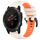 Per Garmin Fenix 5S Plus 20mm Cinturino sportivo in silicone bicolore (Starlight + Orange) Per Garmin Fenix 5S Plus 20mm Cinturino sportivo in silicone bicolore (Starlight + Orange)