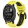 Per Garmin Instinct 2X Solar 26mm Cinturino sportivo in silicone bicolore (giallo + nero) Per Garmin Instinct 2X Solar 26mm Cinturino sportivo in silicone bicolore (giallo + nero)