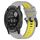 Per Garmin Instinct 2X Solar 26mm Cinturino sportivo in silicone bicolore (grigio + giallo) Per Garmin Instinct 2X Solar 26mm Cinturino sportivo in silicone bicolore (grigio + giallo)