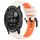 Per Garmin Instinct 2X Solar 26mm Cinturino sportivo in silicone bicolore (Starlight + Orange) Per Garmin Instinct 2X Solar 26mm Cinturino sportivo in silicone bicolore (Starlight + Orange)
