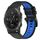 Per Garmin D2 Delta PX 26mm Cinturino sportivo in silicone bicolore (nero + blu) Per Garmin D2 Delta PX 26mm Cinturino sportivo in silicone bicolore (nero + blu)