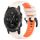 Per Garmin D2 Delta PX 26mm Cinturino sportivo in silicone bicolore (Starlight + Orange) Per Garmin D2 Delta PX 26mm Cinturino sportivo in silicone bicolore (Starlight + Orange)