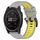 Per Garmin Tactix 7 26mm Cinturino sportivo in silicone bicolore (grigio + giallo) Per Garmin Tactix 7 26mm Cinturino sportivo in silicone bicolore (grigio + giallo)