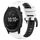 Per Garmin Tactix Delta 26mm Cinturino sportivo in silicone bicolore (bianco + nero) Per Garmin Tactix Delta 26mm Cinturino sportivo in silicone bicolore (bianco + nero)
