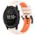 Per Garmin Tactix Delta 26mm Cinturino sportivo in silicone bicolore (Starlight + Orange) Per Garmin Tactix Delta 26mm Cinturino sportivo in silicone bicolore (Starlight + Orange)