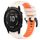 Per Garmin Fenix 6X Sapphire 26mm Cinturino sportivo in silicone bicolore (Starlight + Orange) Per Garmin Fenix 6X Sapphire 26mm Cinturino sportivo in silicone bicolore (Starlight + Orange)