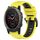 Per Garmin Fenix 5X Sapphire 26mm Cinturino sportivo in silicone bicolore (giallo + nero)