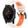 Per Garmin Fenix 5X Plus 26mm Cinturino sportivo in silicone bicolore (Starlight + Orange)