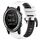 Per Garmin Descent MK 1 26mm Cinturino sportivo in silicone bicolore (bianco + nero) Per Garmin Descent MK 1 26mm Cinturino sportivo in silicone bicolore (bianco + nero)