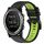 Per Garmin Descent MK 1 26mm Cinturino sportivo in silicone bicolore (nero + verde lime) Per Garmin Descent MK 1 26mm Cinturino sportivo in silicone bicolore (nero + verde lime)