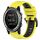 Per Garmin Descent MK 1 26mm Cinturino sportivo in silicone bicolore (giallo + nero) Per Garmin Descent MK 1 26mm Cinturino sportivo in silicone bicolore (giallo + nero)