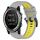 Per Garmin Descent MK 1 26mm Cinturino sportivo in silicone bicolore (grigio + giallo) Per Garmin Descent MK 1 26mm Cinturino sportivo in silicone bicolore (grigio + giallo)