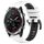 Per Garmin Descent MK 2 26mm Cinturino sportivo in silicone bicolore (bianco + nero) Per Garmin Descent MK 2 26mm Cinturino sportivo in silicone bicolore (bianco + nero)