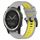 Per Garmin D2 Charlie 26mm Cinturino sportivo in silicone bicolore (grigio + giallo) Per Garmin D2 Charlie 26mm Cinturino sportivo in silicone bicolore (grigio + giallo)