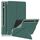Per Samsung Galaxy Tab S9+ Custodia per tablet in pelle multi-pieghevole con struttura in tessuto (verde scuro) Per Samsung Galaxy Tab S9+ Custodia per tablet in pelle multi-pieghevole con struttura in tessuto (verde scuro)