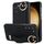 Per Samsung Galaxy S23 Custodia antiscivolo per telefono in PU con anello a copertura totale con cinturino (nero) Per Samsung Galaxy S23 Custodia antiscivolo per telefono in PU con anello a copertura totale con cinturino (nero)