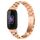 Per Fitbit Inspire 3 Cinturino per orologio in acciaio inossidabile con fibbia piatta a tre perline (oro rosa) Per Fitbit Inspire 3 Cinturino per orologio in acciaio inossidabile con fibbia piatta a tre perline (oro rosa)