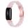 Per cinturino di ricambio in resina ovale Fitbit Inspire 3 (fiore rosa)