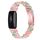 Per cinturino di ricambio in resina ovale Fitbit Inspire 3 (fiore verde rosa) Per cinturino di ricambio in resina ovale Fitbit Inspire 3 (fiore verde rosa)