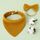 Asciugamano bava di garza di cotone per bambini + set di fascia per capelli con fiocco Bavaglini (giallo)