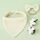 Asciugamano bava di garza di cotone per bambini + set di fascia per capelli con fiocco Bavaglini (beige)
