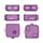 For Nothing Ear 2 Custodia per PC con specchio trasparente per auricolari (viola trasparente) For Nothing Ear 2 Custodia per PC con specchio trasparente per auricolari (viola trasparente)