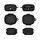 Custodia antipolvere per auricolari in silicone EarFun Air Pro 3 (nero)