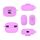 Custodia protettiva antipolvere impermeabile in silicone per cuffie JBL Vibe Beam (viola chiaro) Custodia protettiva antipolvere impermeabile in silicone per cuffie JBL Vibe Beam (viola chiaro)